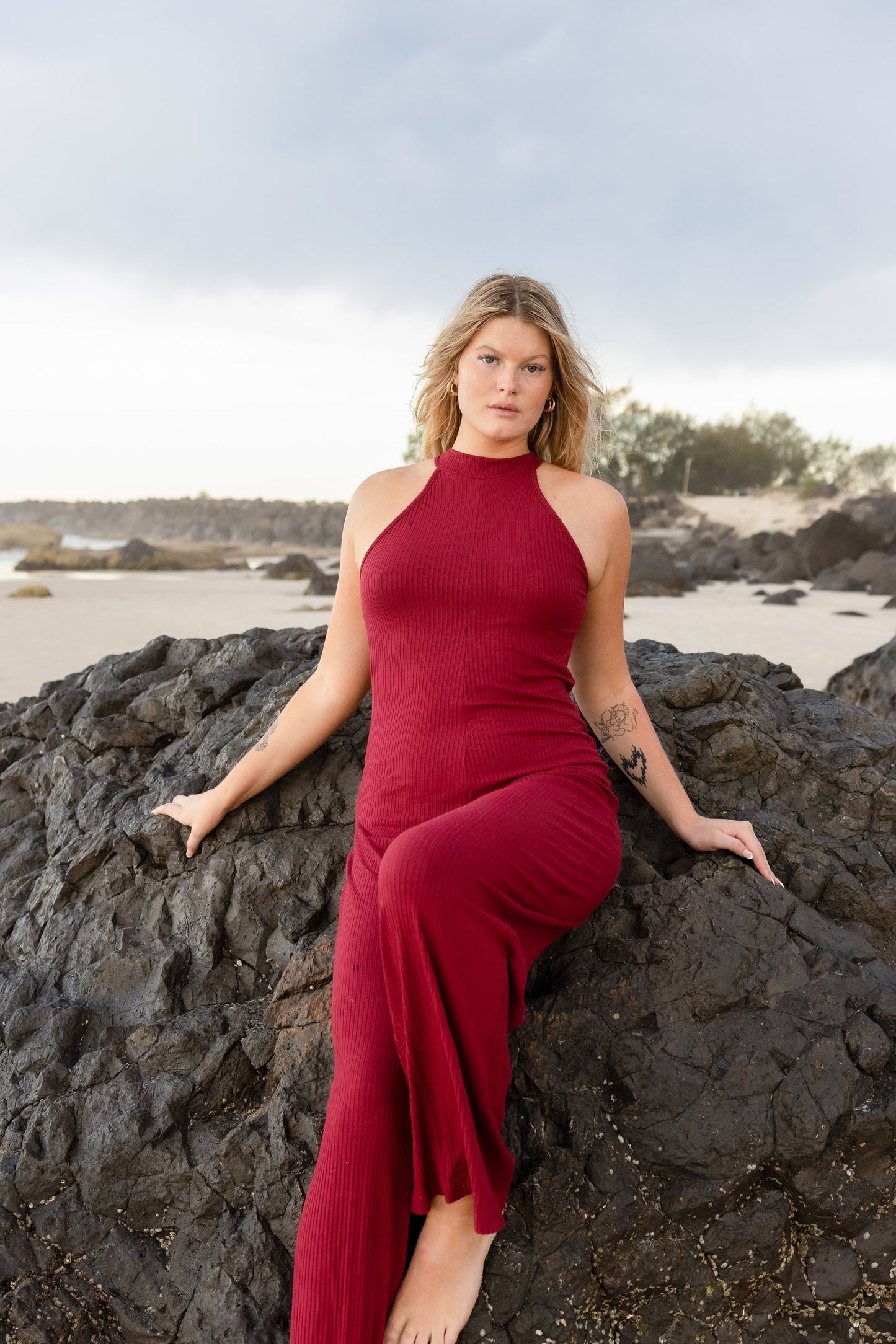 Classic Jumpsuit - Red