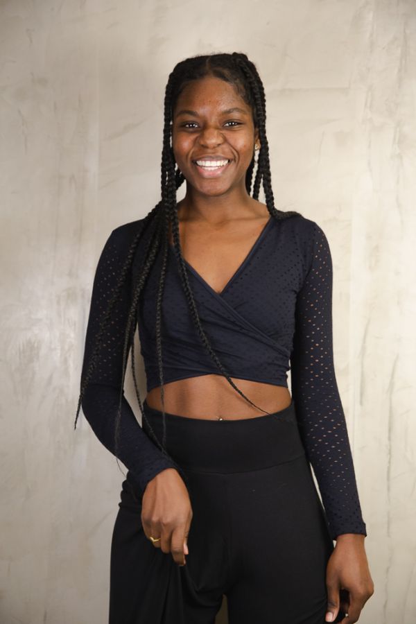 Laise Long Sleeve Top - Black