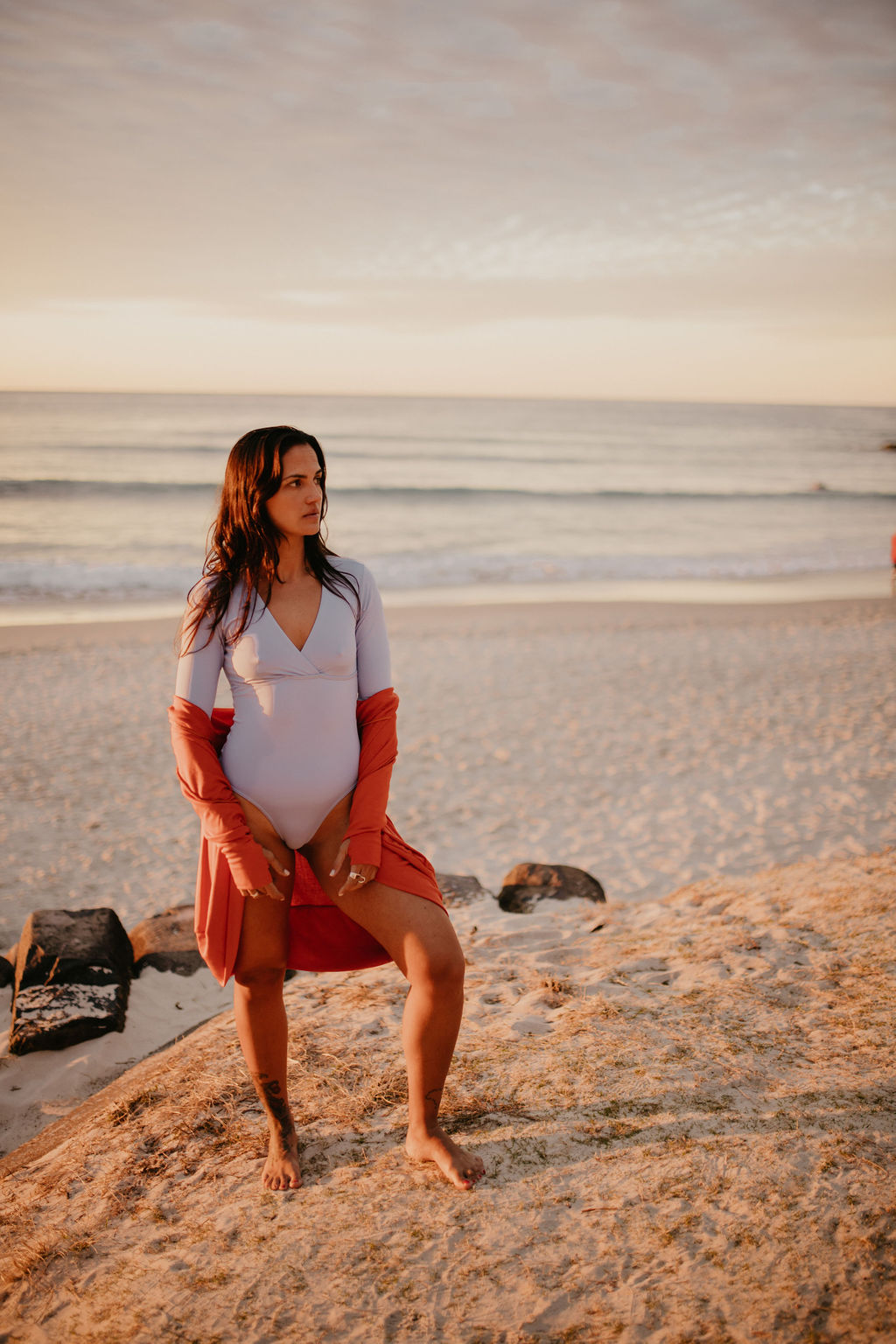 Long Sleeve One Piece - Blue