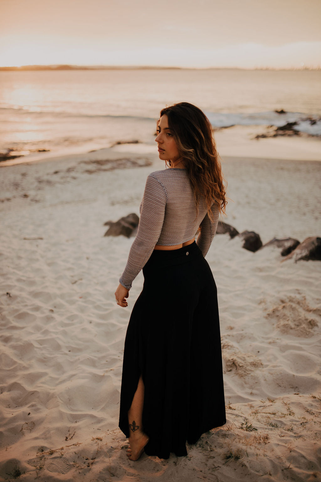 Hive Long Sleeve Top - Grey