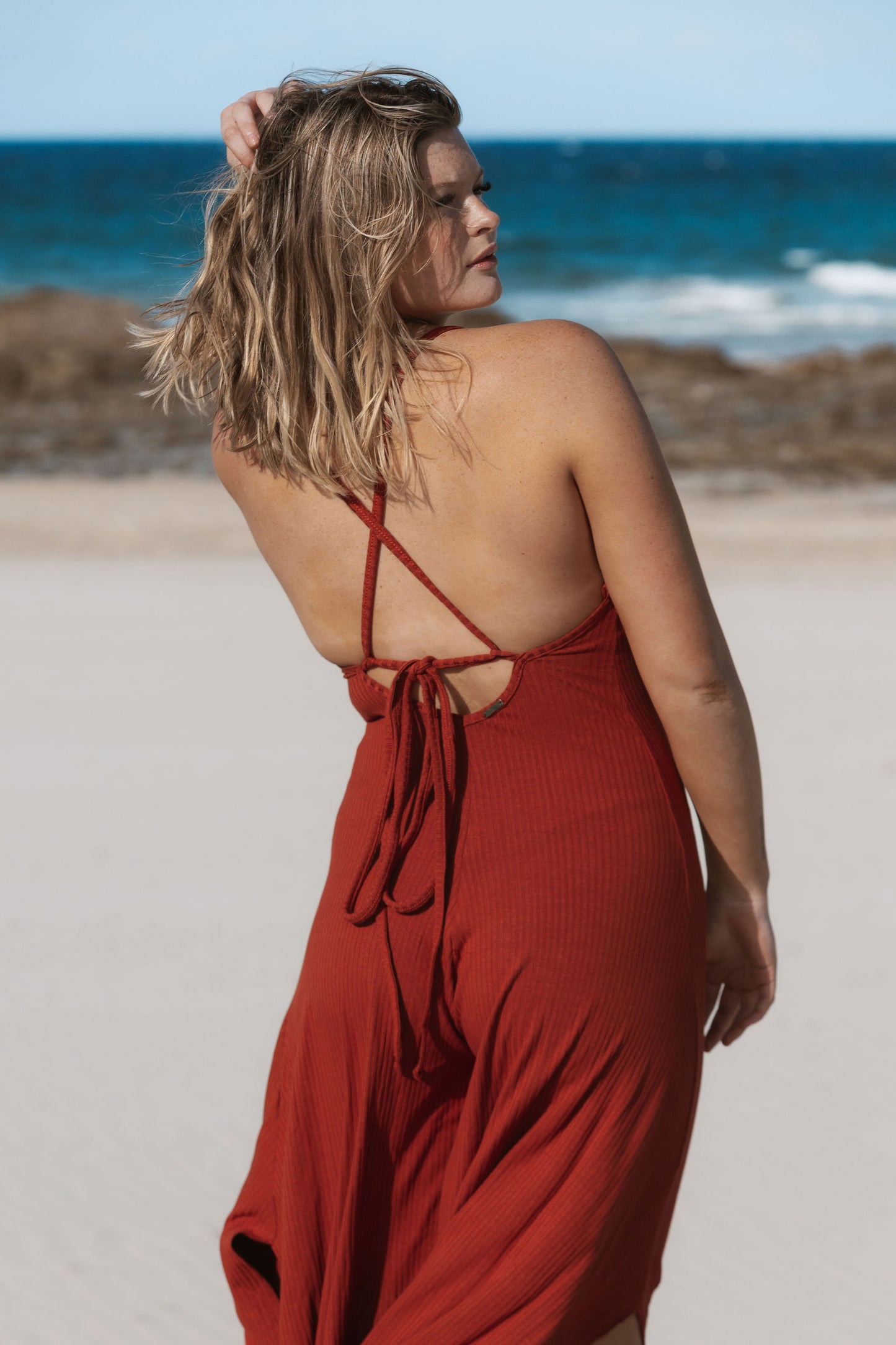 Flow Jumpsuit - Terracota