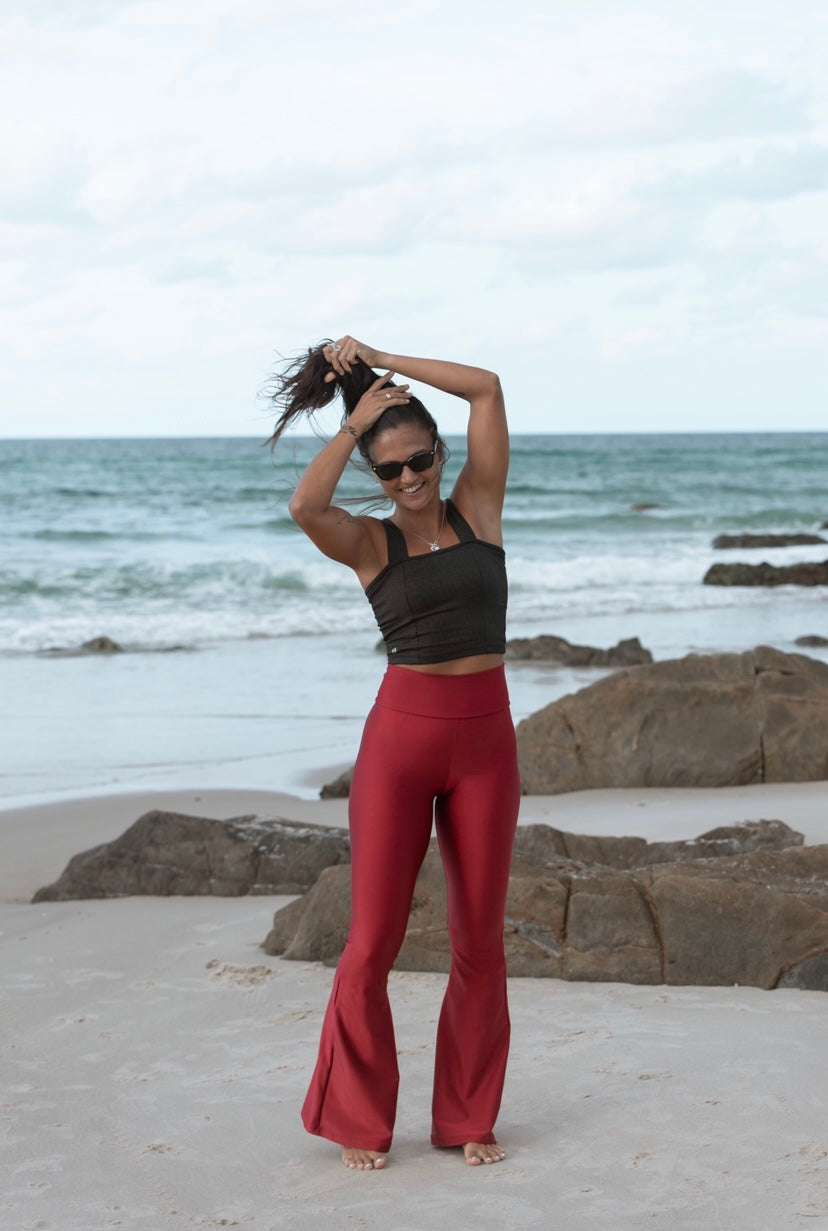 Flare Pants - Red