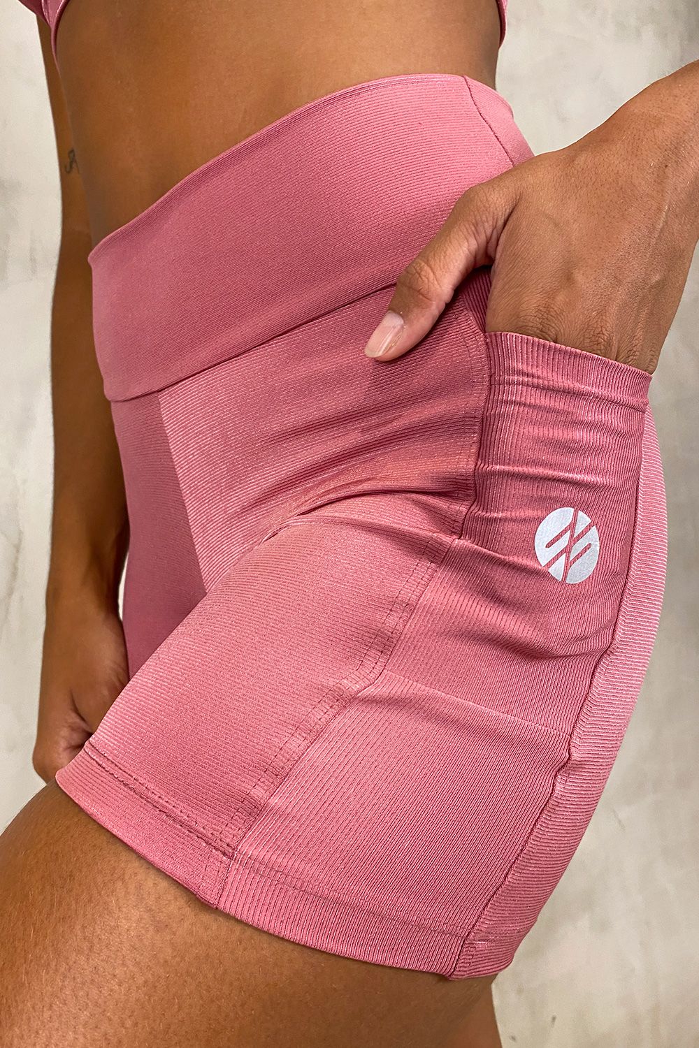 Shine Bike Shorts - Pink