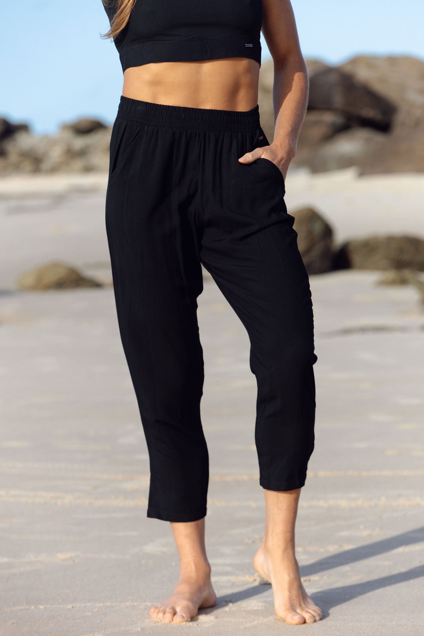 3/4 Pants - Black