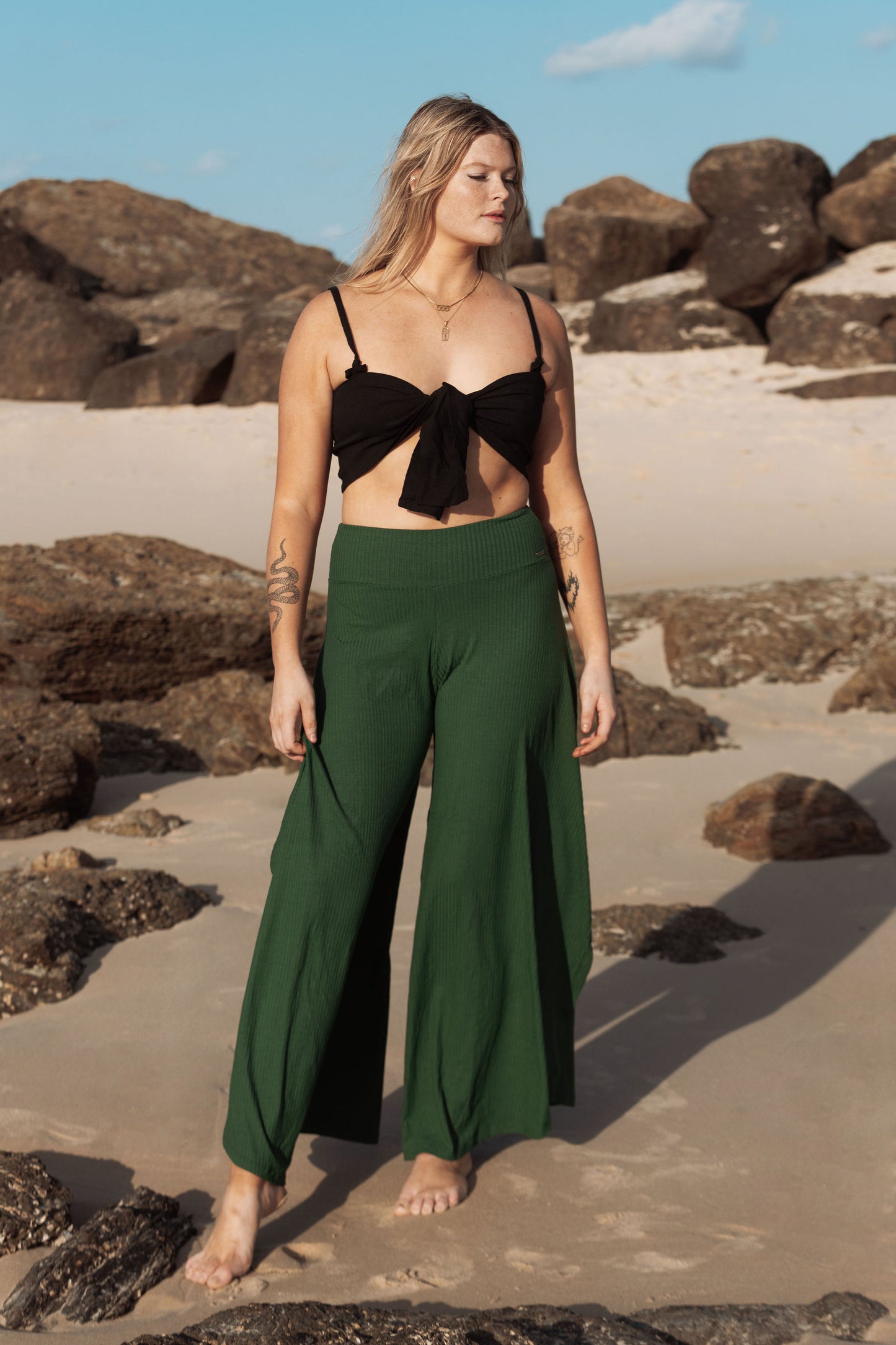 Flow Pants - Forest Green