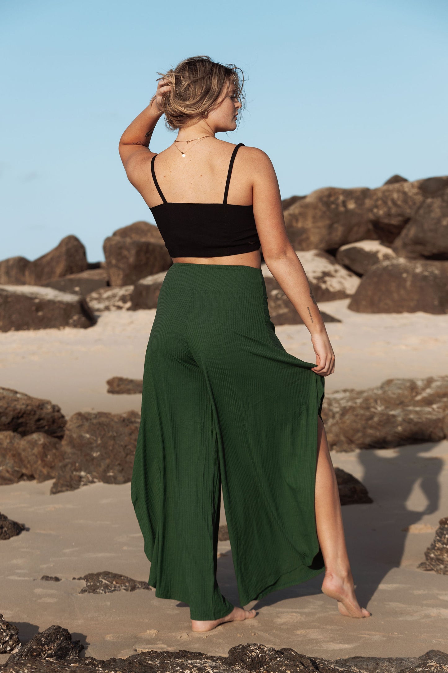 Flow Pants - Forest Green