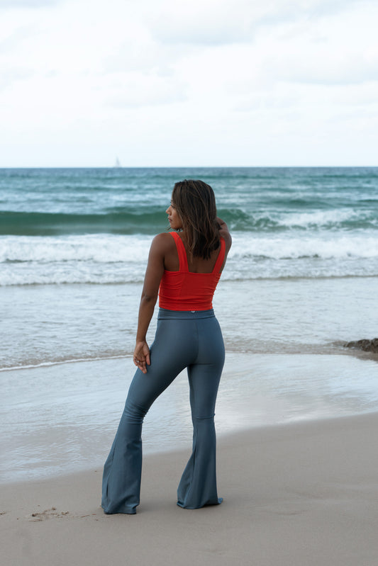 Flare Pants - Ocean Blue