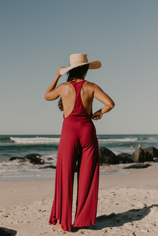Summer Jumpsuit - Red