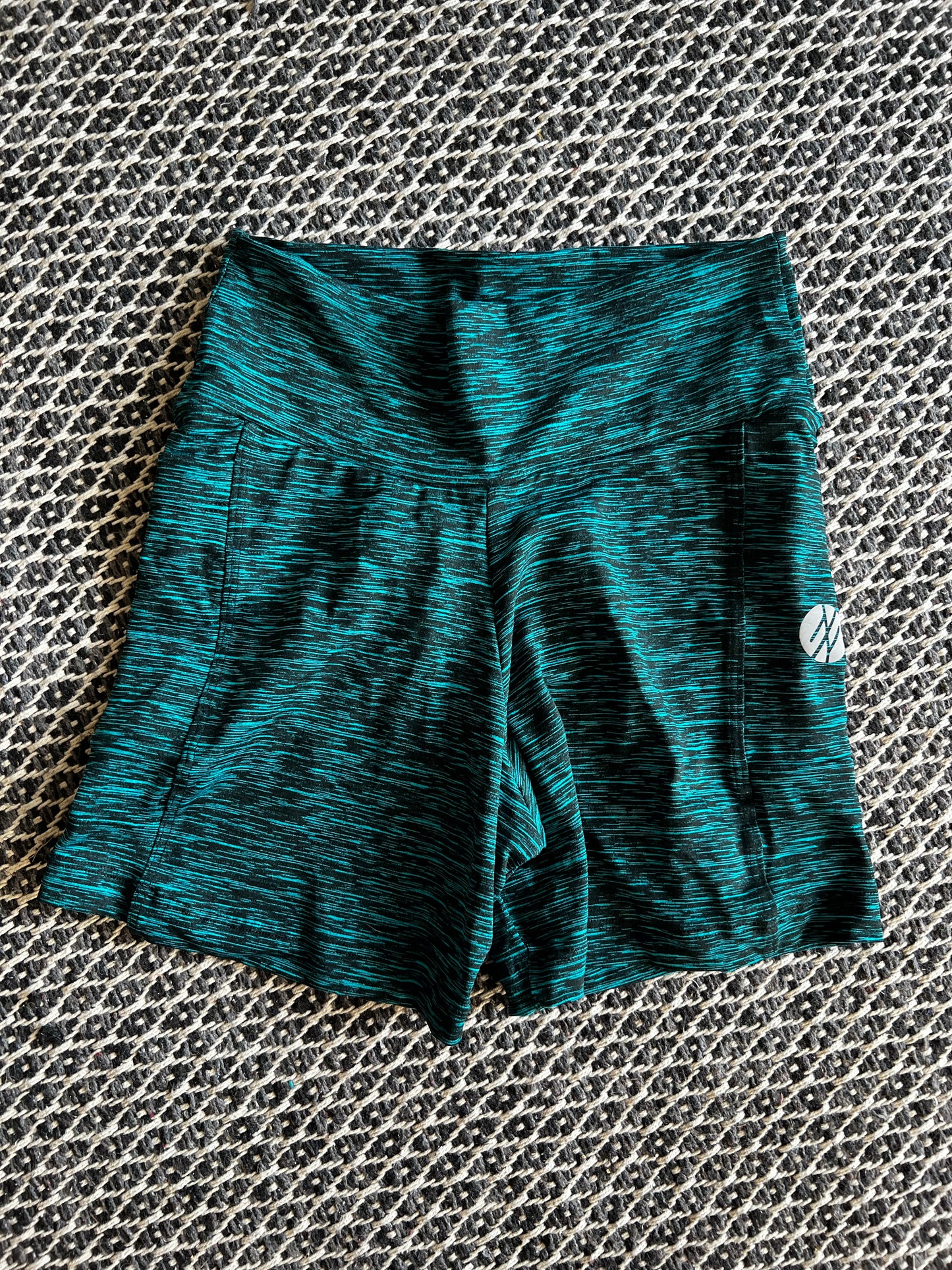 Bike Shorts with Pockets - Dapple Dark Green