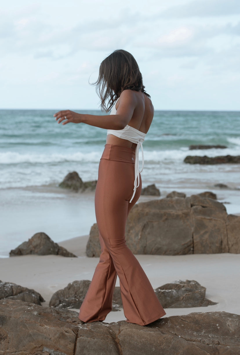 Flare Pants - Bronze